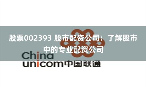 股票002393 股市配资公司：了解股市中的专业配资公司
