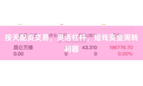 按天配资交易，灵活杠杆，短线资金周转利器